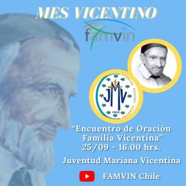 Mes Vicentino 2021: JMV Chile dio vida al Encuentro de Oración 2021 para toda la Familia Vicentina